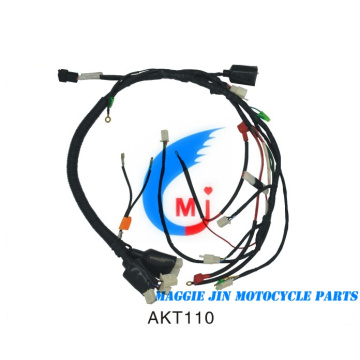 Peças de motocicleta Chicote de fios de motocicleta para Akt110